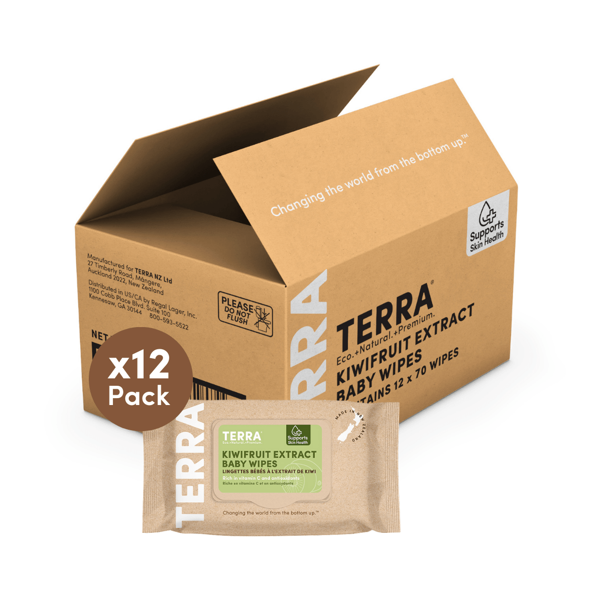 Terra Bamboo Baby Wipes - 70s - Terra Middle East