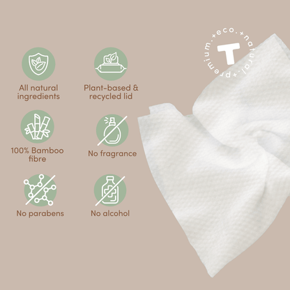 Terra Bamboo Baby Wipes - 70s - Terra Middle East