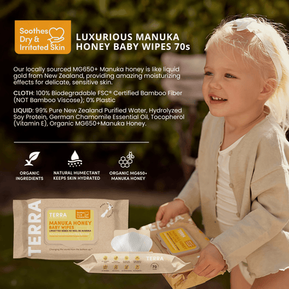 Terra Bamboo Baby Wipes - 70s - Terra Middle East
