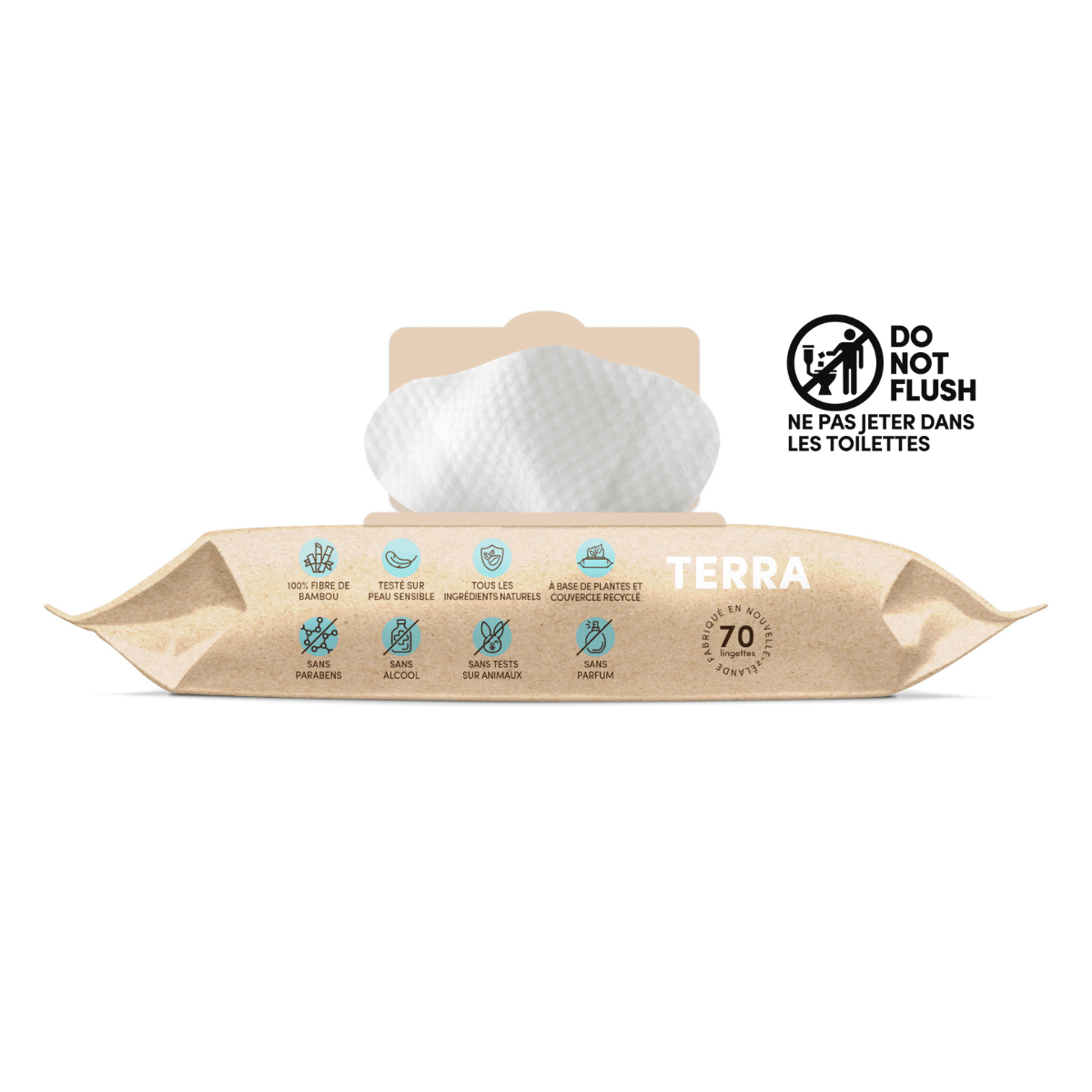 Terra Bamboo Baby Wipes - 70s - Terra Middle East