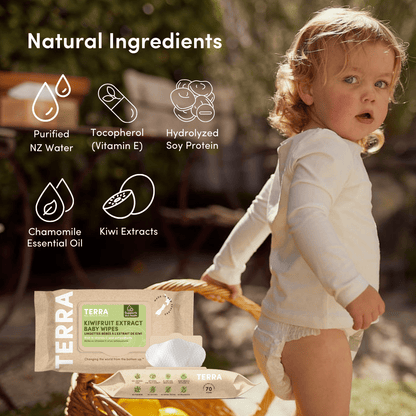 Terra Bamboo Baby Wipes - 70s - Terra Middle East