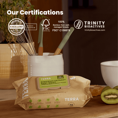 Terra Bamboo Baby Wipes - 70s - Terra Middle East