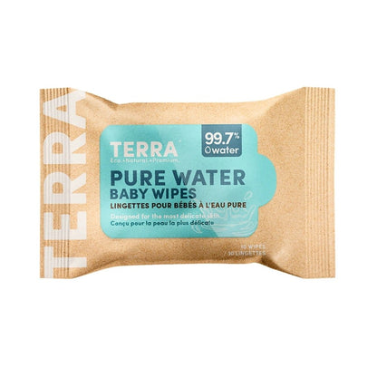 TERRA Bamboo Baby Wipes - Mini Pack 10s - Terra Middle East