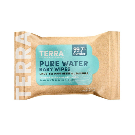 TERRA Bamboo Baby Wipes - Mini Pack 10s - Terra Middle East
