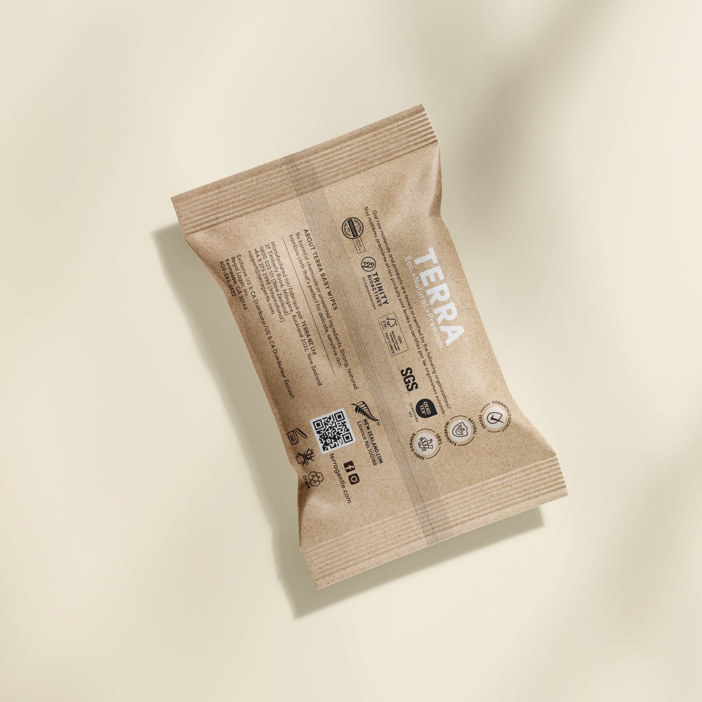 TERRA Bamboo Baby Wipes - Mini Pack 10s - Terra Middle East