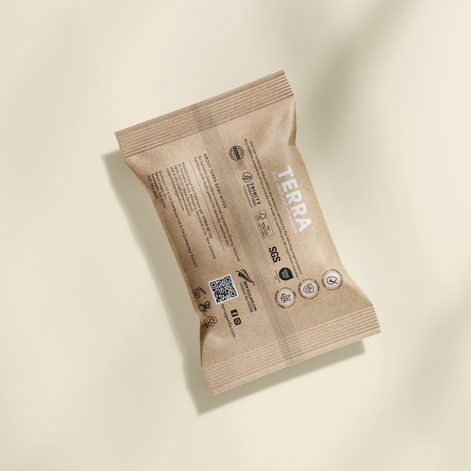 TERRA Bamboo Baby Wipes - Mini Pack 10s - Terra Middle East