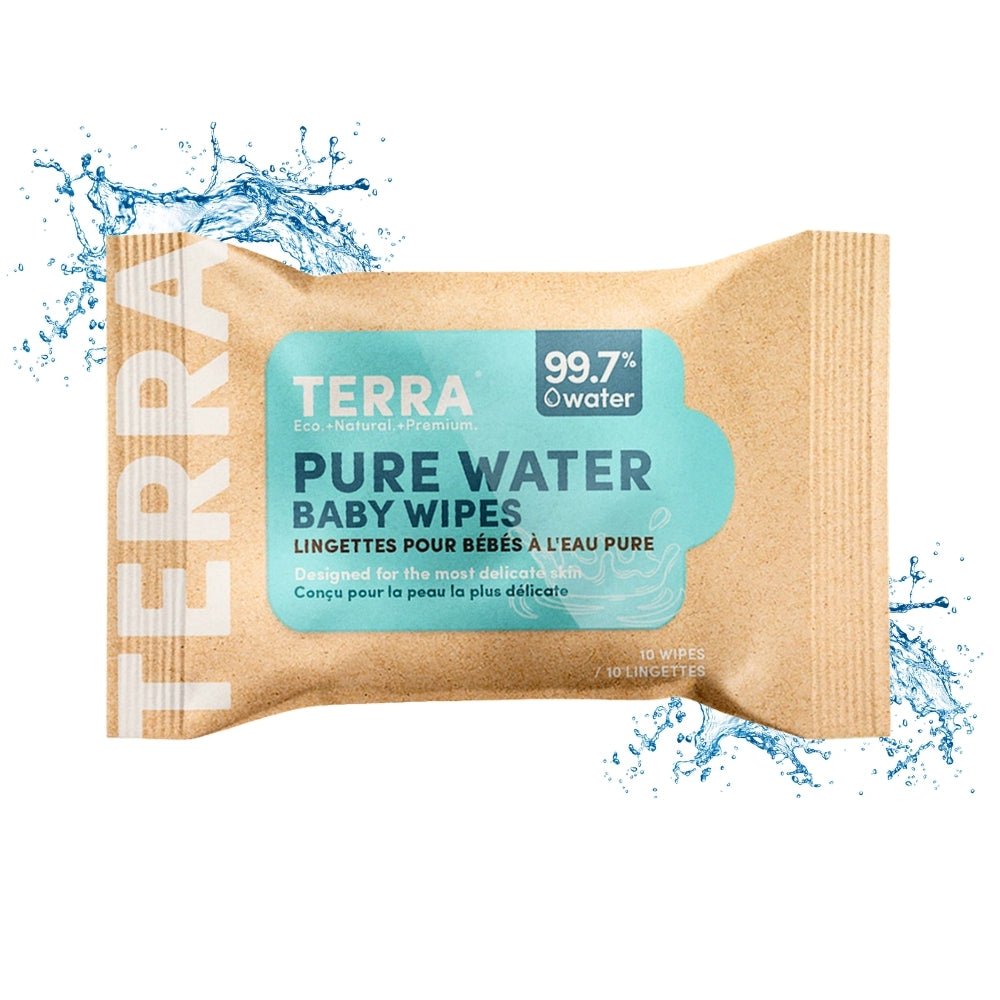 TERRA Bamboo Baby Wipes - Mini Pack 10s - Terra Middle East