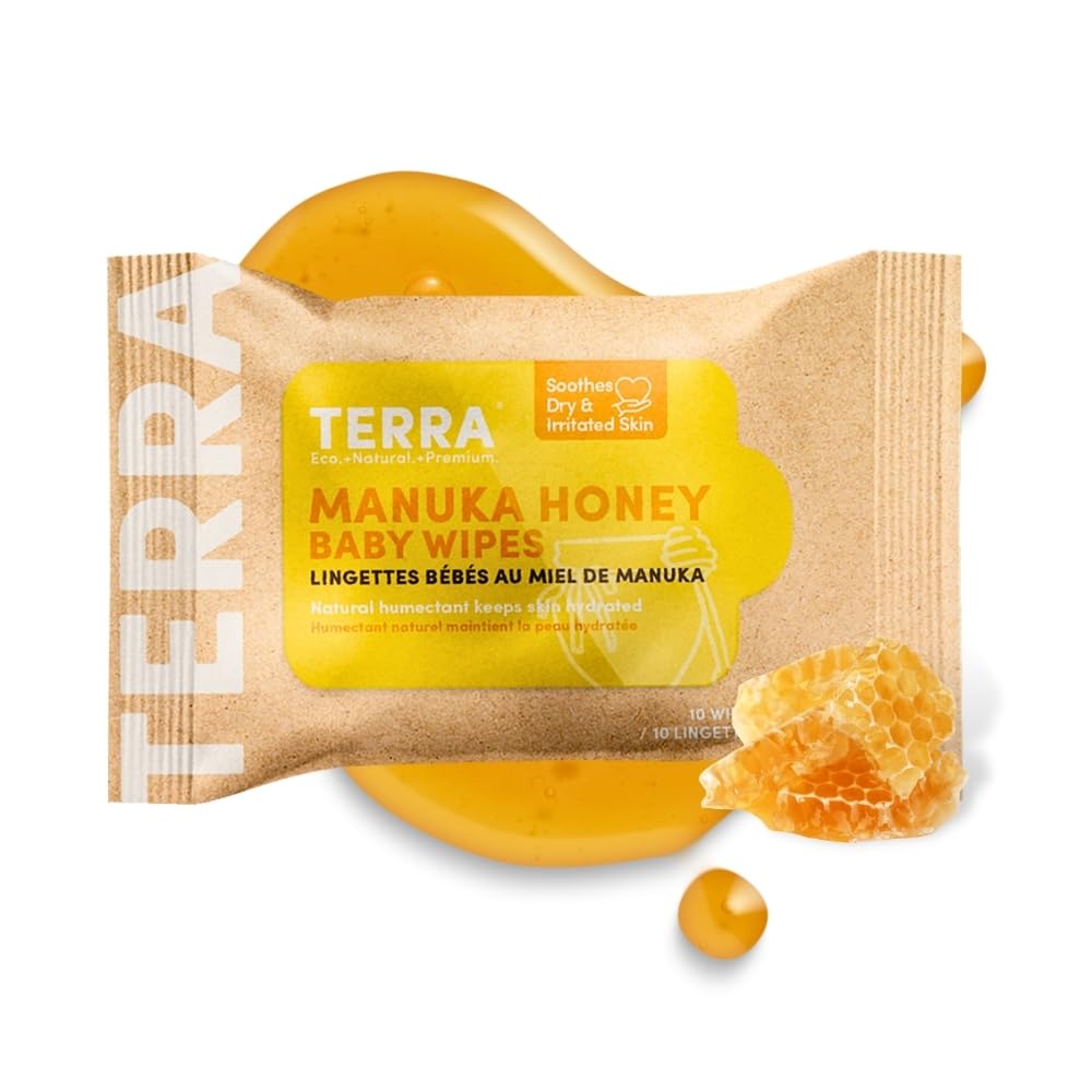 TERRA Bamboo Baby Wipes - Mini Pack 10s - Terra Middle East