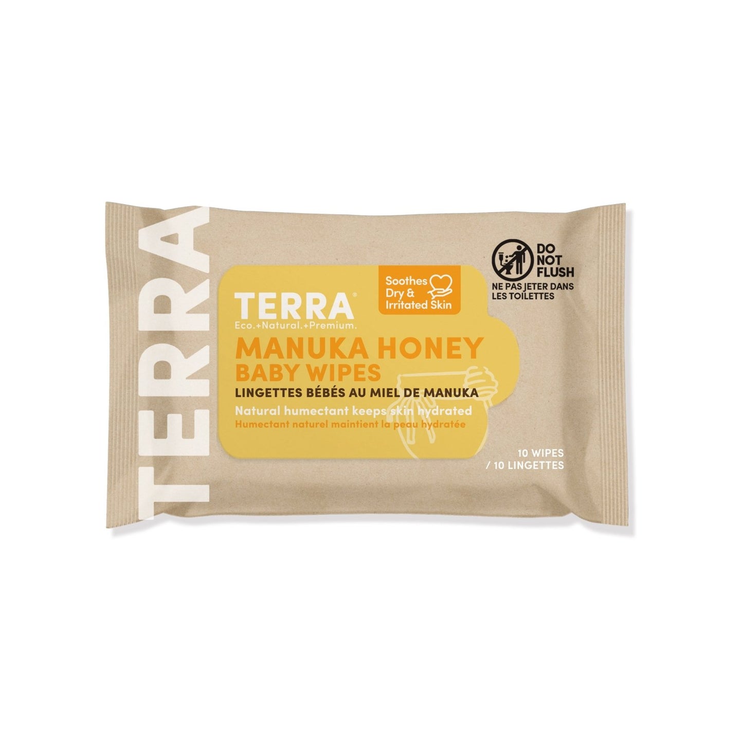 TERRA Bamboo Baby Wipes - Mini Pack 10s - Terra Middle East