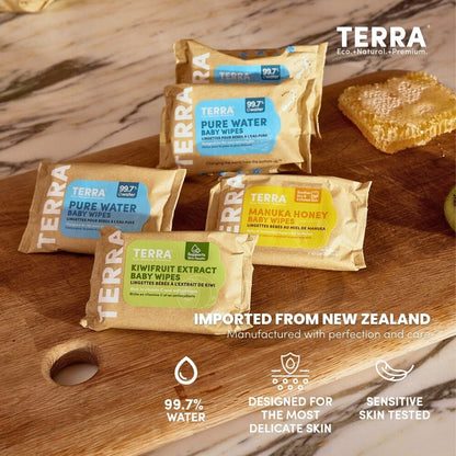 TERRA Bamboo Baby Wipes - Mini Pack 10s - Terra Middle East