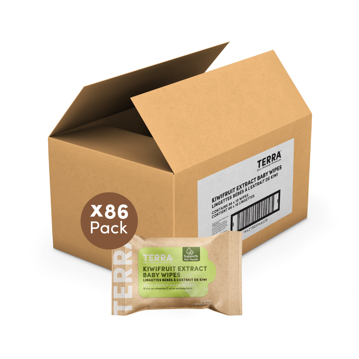 TERRA Bamboo Baby Wipes - Mini Pack 10s - Terra Middle East
