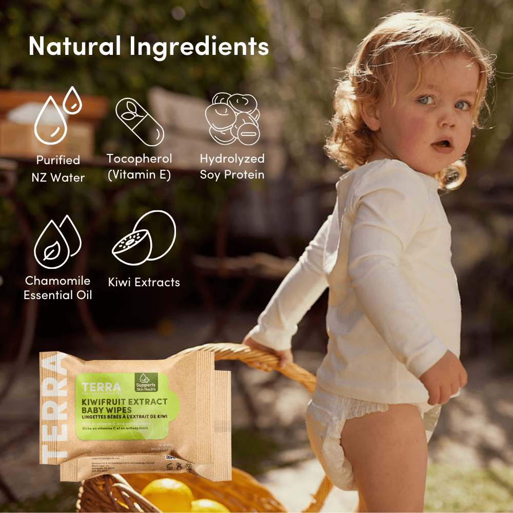 TERRA Bamboo Baby Wipes - Mini Pack 10s - Terra Middle East