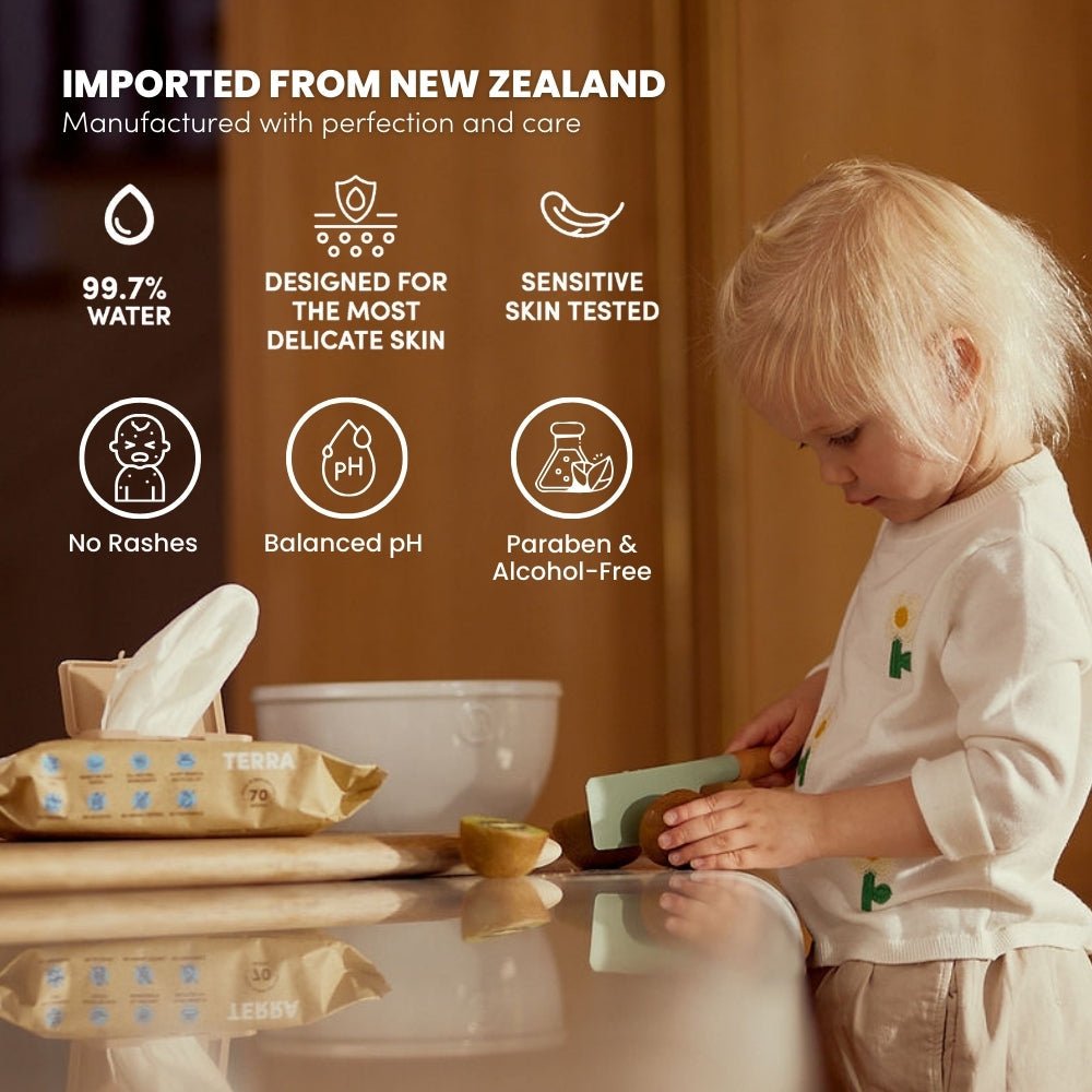 TERRA Bamboo Baby Wipes - Mini Pack 10s - Terra Middle East